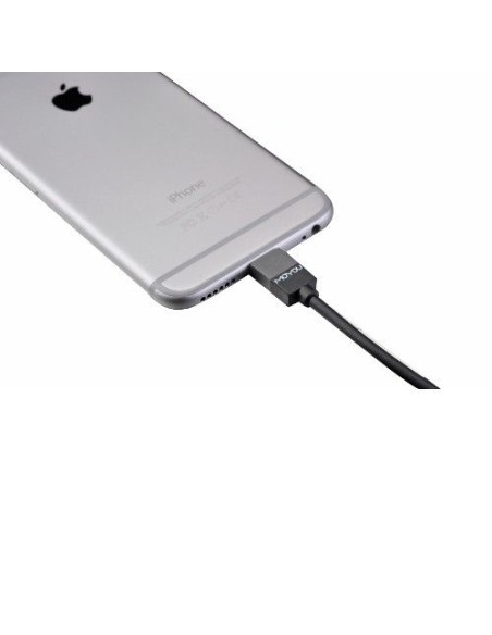 Moyou 61000 cable de conector Lightning 1 m Negro