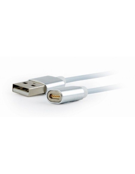 Gembird CC-USB2-AMLM31-1M cable gender changer USB 2.0 8-pin MicroUSB USB-C Blanco