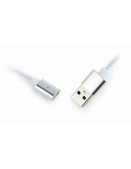 Gembird CC-USB2-AMLM31-1M cable gender changer USB 2.0 8-pin MicroUSB USB-C Blanco