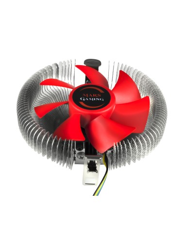 Mars Gaming MCPU1 ventilador de PC Procesador Enfriador 9,2 cm Rojo, Plata