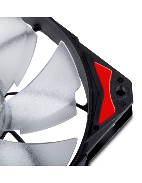 NOX H-Fan LED Carcasa del ordenador Ventilador 12 cm Negro, Rojo, Blanco