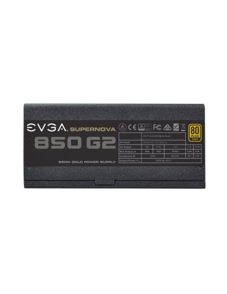 EVGA SuperNOVA 850 G2 unidad de fuente de alimentación 850 W 20+4 pin ATX ATX Negro