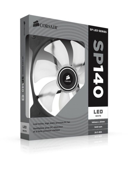 Corsair Air SP140 LED Carcasa del ordenador Ventilador 14 cm Negro