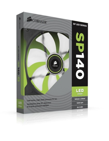 Corsair Air SP140 LED Carcasa del ordenador Ventilador 14 cm Negro