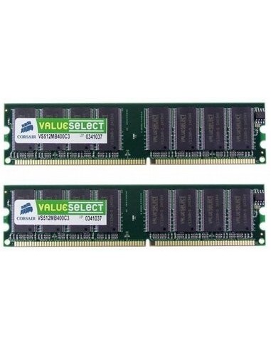 Corsair 2GB PC3200 SDRAM DIMMs módulo de memoria DDR 400 MHz