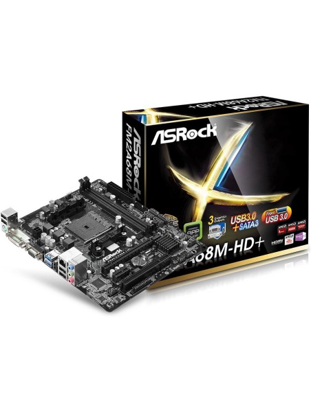 Asrock FM2A68M-HD+ placa base AMD A68H Socket FM2+ micro ATX