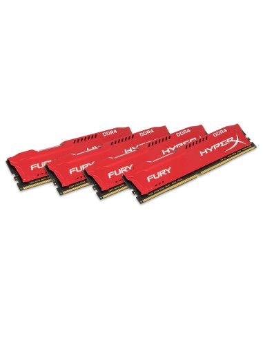 HyperX FURY Red 32GB DDR4 2400MHz Kit módulo de memoria 4 x 8 GB