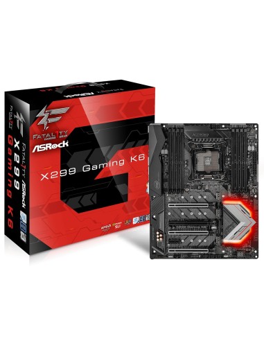 Asrock Fatal1ty X299 Gaming K6 Intel® X299 LGA 2066 (Socket R4) ATX
