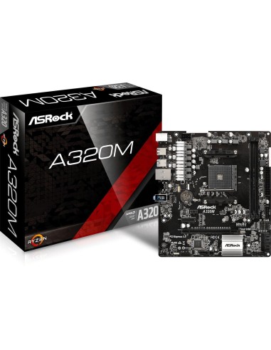 Asrock A320M AMD A320 Zócalo AM4 micro ATX