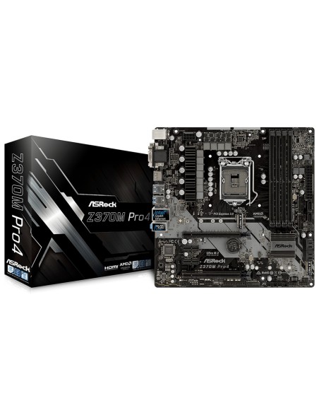 Asrock Z370M Pro4 LGA 1151 (Zócalo H4) micro ATX