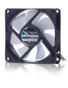 Fractal Design Silent Series R3 80 mm Carcasa del ordenador Ventilador 8 cm Negro, Blanco