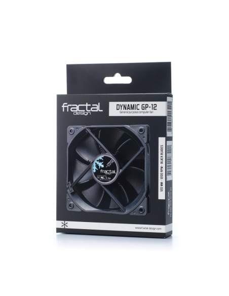 Fractal Design FD-FAN-DYN-GP12-BK ventilador de PC Carcasa del ordenador 12 cm Negro