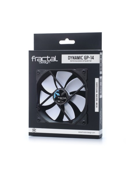 Fractal Design FD-FAN-DYN-GP14-WT ventilador de PC Carcasa del ordenador 14 cm Negro, Blanco