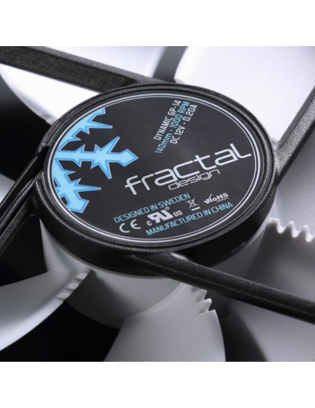 Fractal Design FD-FAN-DYN-GP14-WT ventilador de PC Carcasa del ordenador 14 cm Negro, Blanco
