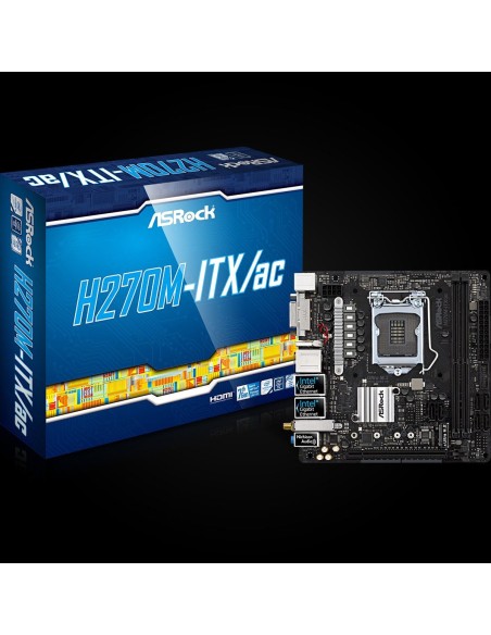 Asrock H270M-ITX ac Intel® H270 LGA 1151 (Zócalo H4) mini ITX