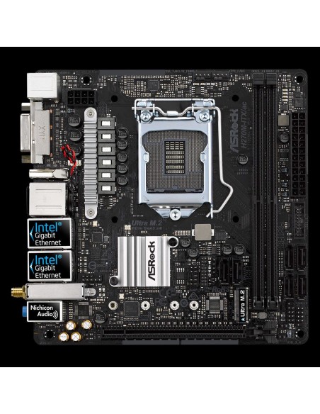 Asrock H270M-ITX ac Intel® H270 LGA 1151 (Zócalo H4) mini ITX