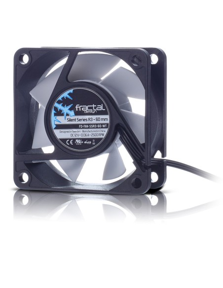 Fractal Design Silent Series R3 60mm Carcasa del ordenador Ventilador 6 cm Negro, Blanco