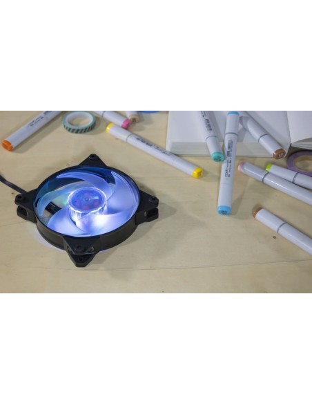 Cooler Master MasterFan Pro 120 Air Pressure RGB Carcasa del ordenador Ventilador Negro, Transparente