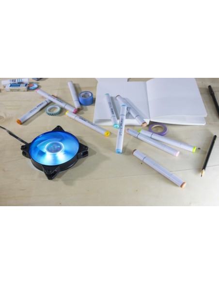 Cooler Master MasterFan Pro 120 Air Pressure RGB Carcasa del ordenador Ventilador Negro, Transparente