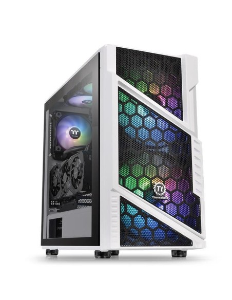Thermaltake Commander C31 TG Snow ARGB Edition Midi Tower Negro, Blanco