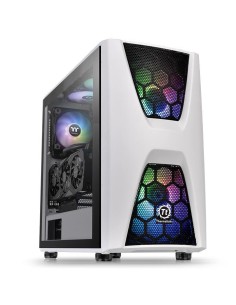 Thermaltake Commander C34 TG Snow ARGB Edition Midi Tower Negro, Blanco