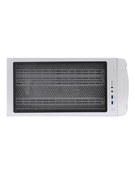 Thermaltake Commander C34 TG Snow ARGB Edition Midi Tower Negro, Blanco