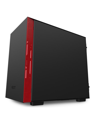 NZXT H210 Mini Tower Negro, Rojo