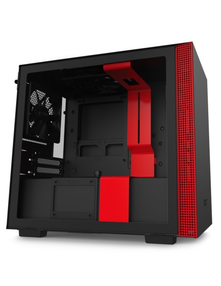 NZXT H210 Mini Tower Negro, Rojo