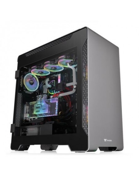 Thermaltake A700 TG Full Tower Negro, Plata