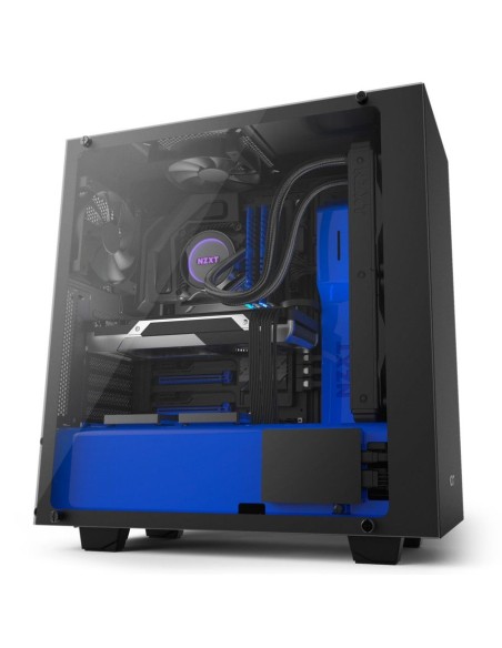 NZXT S340 Elite Midi Tower Negro, Azul