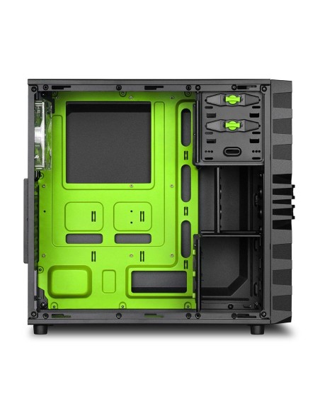 Sharkoon VG4-W Midi Tower Negro, Verde