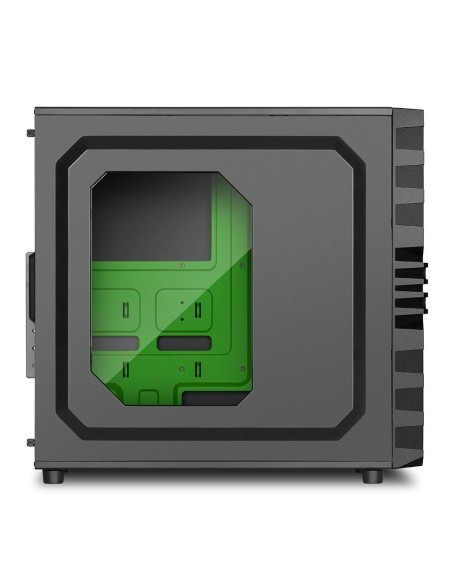 Sharkoon VG4-W Midi Tower Negro, Verde
