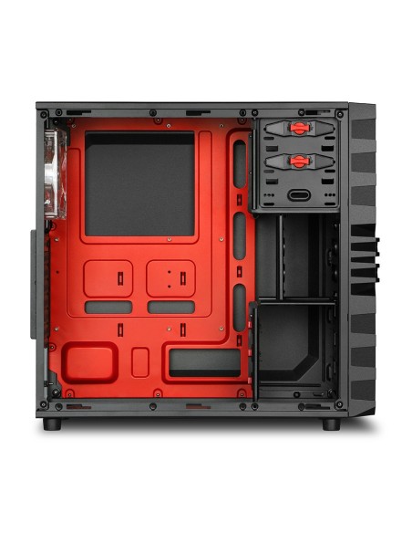 Sharkoon VG4-W Midi Tower Negro, Rojo
