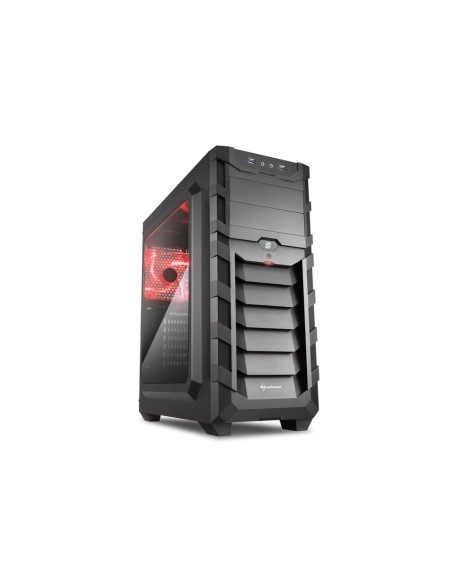Sharkoon SKILLER SGC1 Window Midi Tower Negro, Rojo