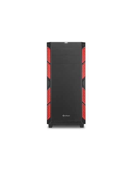 Sharkoon AI7000 Silent Midi Tower Negro, Rojo