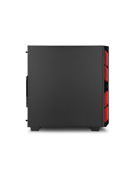 Sharkoon AI7000 Silent Midi Tower Negro, Rojo