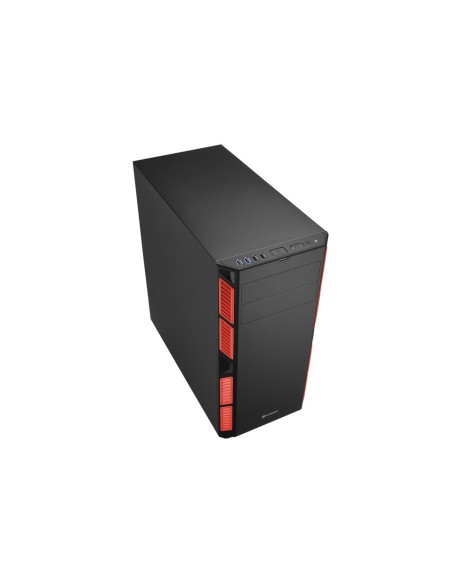 Sharkoon AI7000 Silent Midi Tower Negro, Rojo