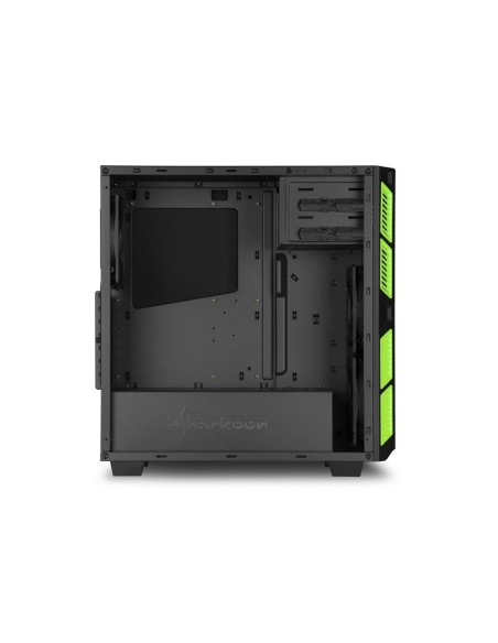 Sharkoon AI7000 Silent Midi Tower Negro, Verde