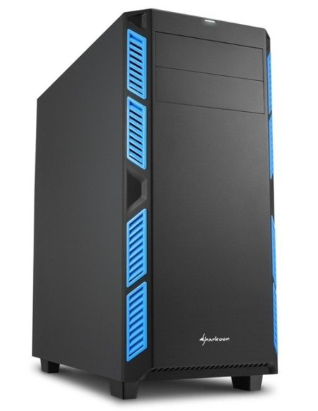 Sharkoon AI7000 Silent Midi Tower Negro, Azul
