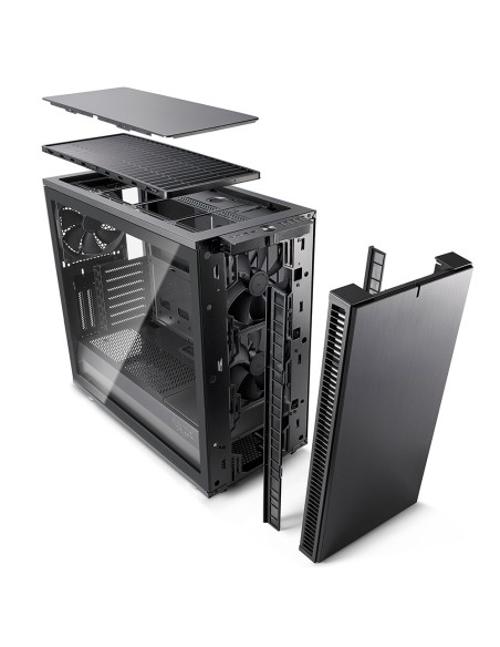 Fractal Design Define S2 TG Midi Tower Negro, Gris