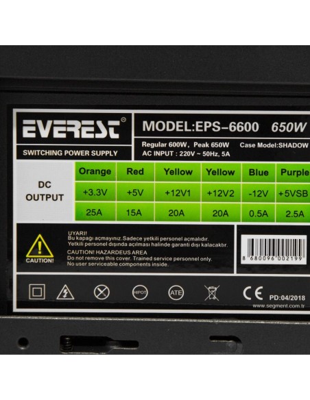 RAMPAGE Shadow Negro 600 W