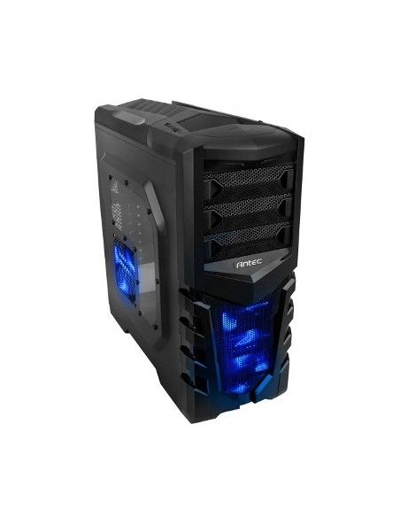 Antec GX505 Window Blue Midi Tower Negro, Azul
