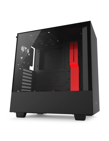 NZXT H500 Midi Tower Negro, Rojo