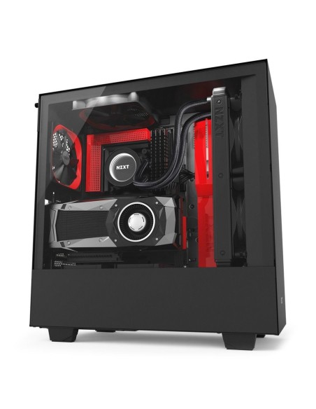 NZXT H500i Midi Tower Negro, Rojo