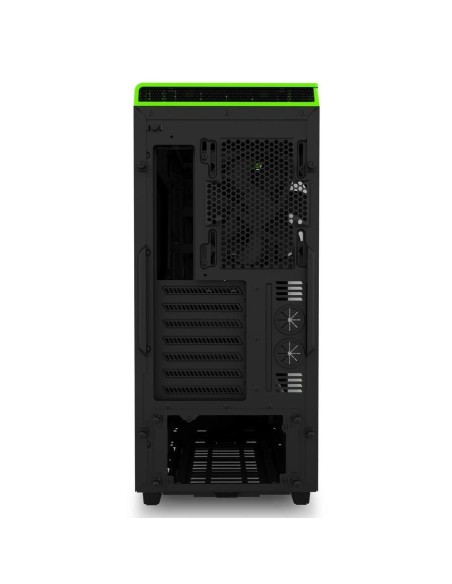 NZXT CA-H442W-M9 carcasa de ordenador Midi Tower Negro, Verde