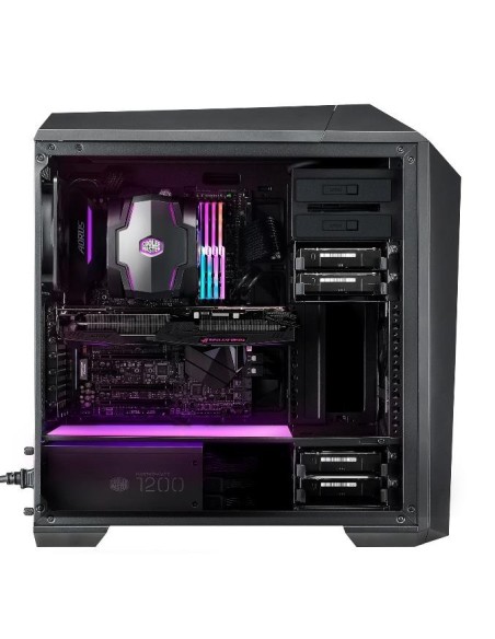 Cooler Master MasterCase MC500M Midi Tower Negro, Gris