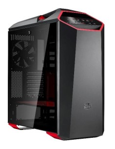 Cooler Master MasterCase MC500Mt Midi Tower Negro, Metálico, Rojo