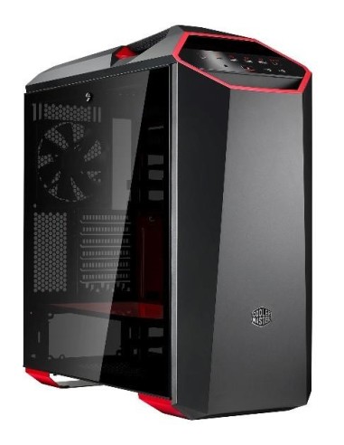 Cooler Master MasterCase MC500Mt Midi Tower Negro, Metálico, Rojo