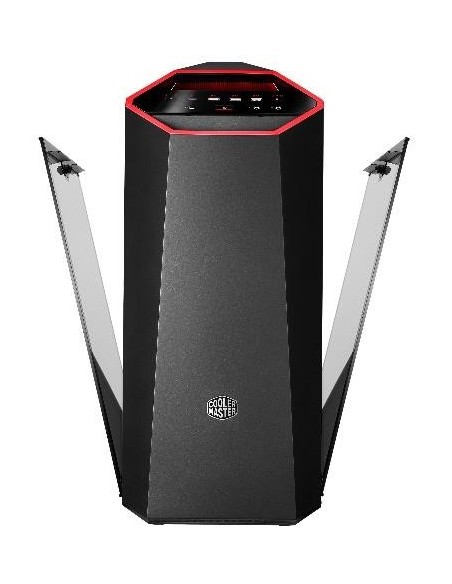 Cooler Master MasterCase MC500Mt Midi Tower Negro, Metálico, Rojo