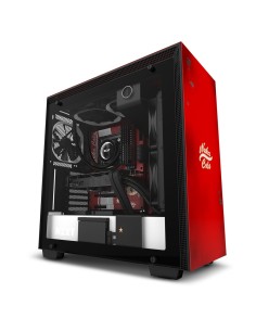 NZXT H700 Midi Tower Negro, Rojo